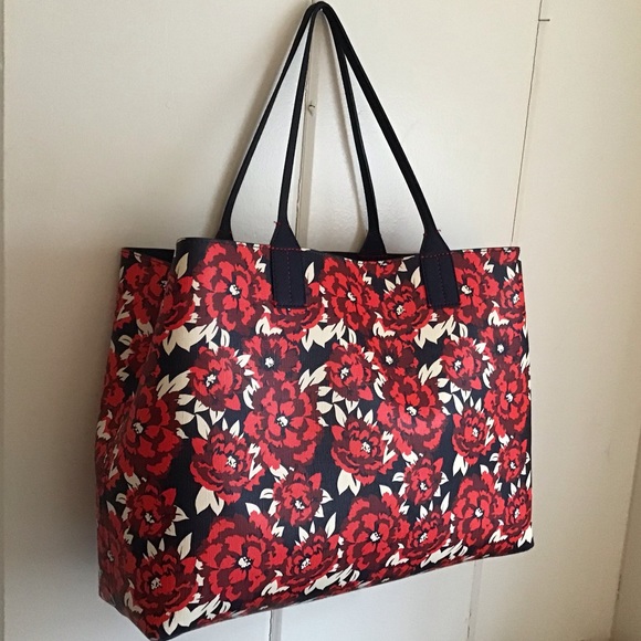 Tommy Hilfiger Reversible Tote Navy / Floral - Picture 2 of 8